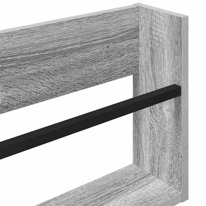 vidaXL Magazine Rack Grey Sonoma 80 x 12 x 30 cm Engineered Wood