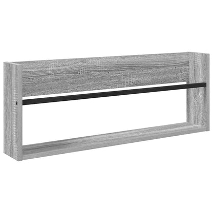 vidaXL Magazine Rack 2 pcs Grey Sonoma 80 x 12 x 30 cm Engineered Wood