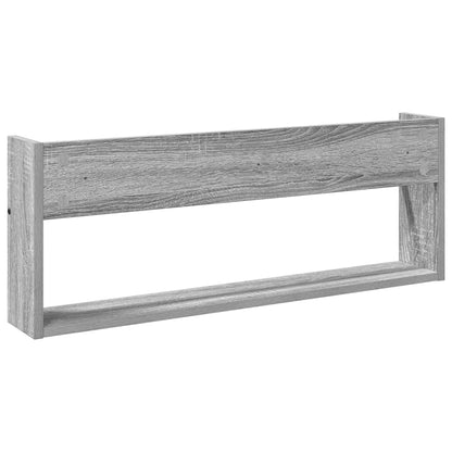 vidaXL Magazine Rack 2 pcs Grey Sonoma 80 x 12 x 30 cm Engineered Wood