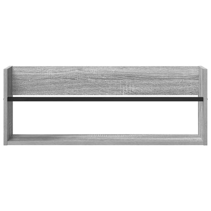 vidaXL Magazine Rack 2 pcs Grey Sonoma 80 x 12 x 30 cm Engineered Wood