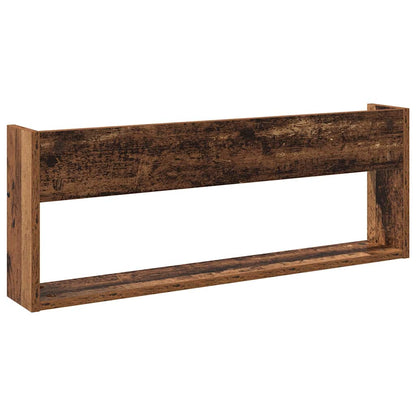 vidaXL Magazine Rack Old Wood 80 x 12 x 30 cm Engineered Wood