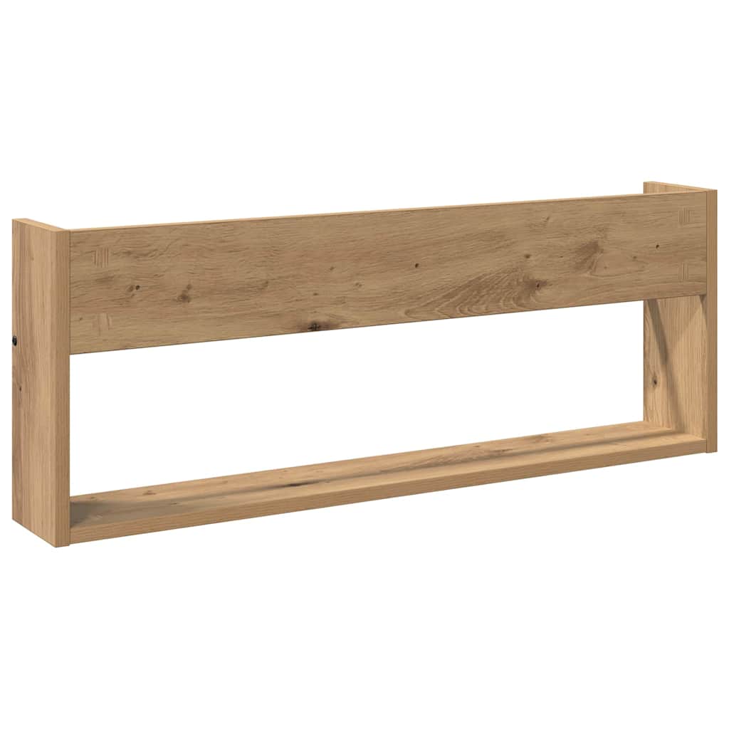 vidaXL Magazine Rack Artisan Oak 80 x 12 x 30 cm Engineered Wood