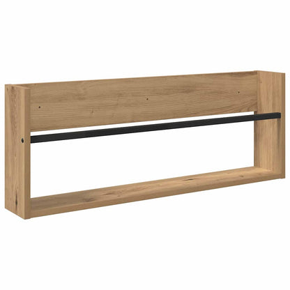 vidaXL Magazine Rack 2 pcs Artisan Oak 80 x 12 x 30 cm Engineered Wood