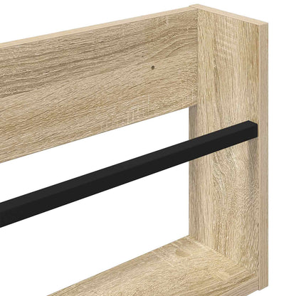 vidaXL Magazine Rack Sonoma Oak 100 x 12 x 30 cm Engineered Wood