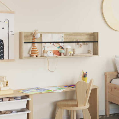 vidaXL Magazine Rack Sonoma Oak 100 x 12 x 30 cm Engineered Wood