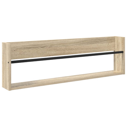 vidaXL Magazine Rack 2 pcs Sonoma Oak 100 x 12 x 30 cm Engineered Wood