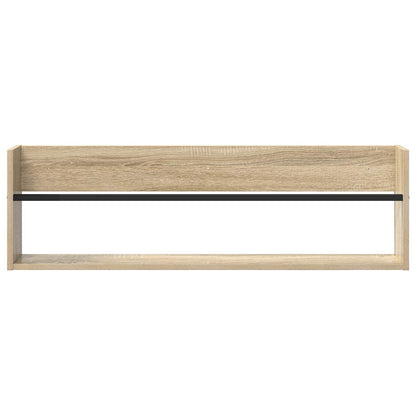 vidaXL Magazine Rack 2 pcs Sonoma Oak 100 x 12 x 30 cm Engineered Wood