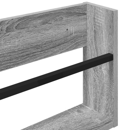 vidaXL Magazine Rack Grey Sonoma 100 x 12 x 30 cm Engineered Wood