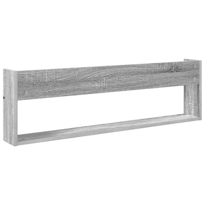 vidaXL Magazine Rack Grey Sonoma 100 x 12 x 30 cm Engineered Wood