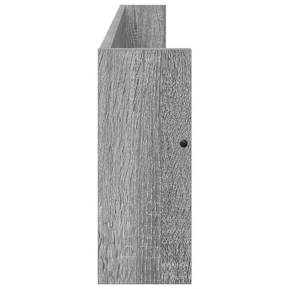 vidaXL Magazine Rack Grey Sonoma 100 x 12 x 30 cm Engineered Wood