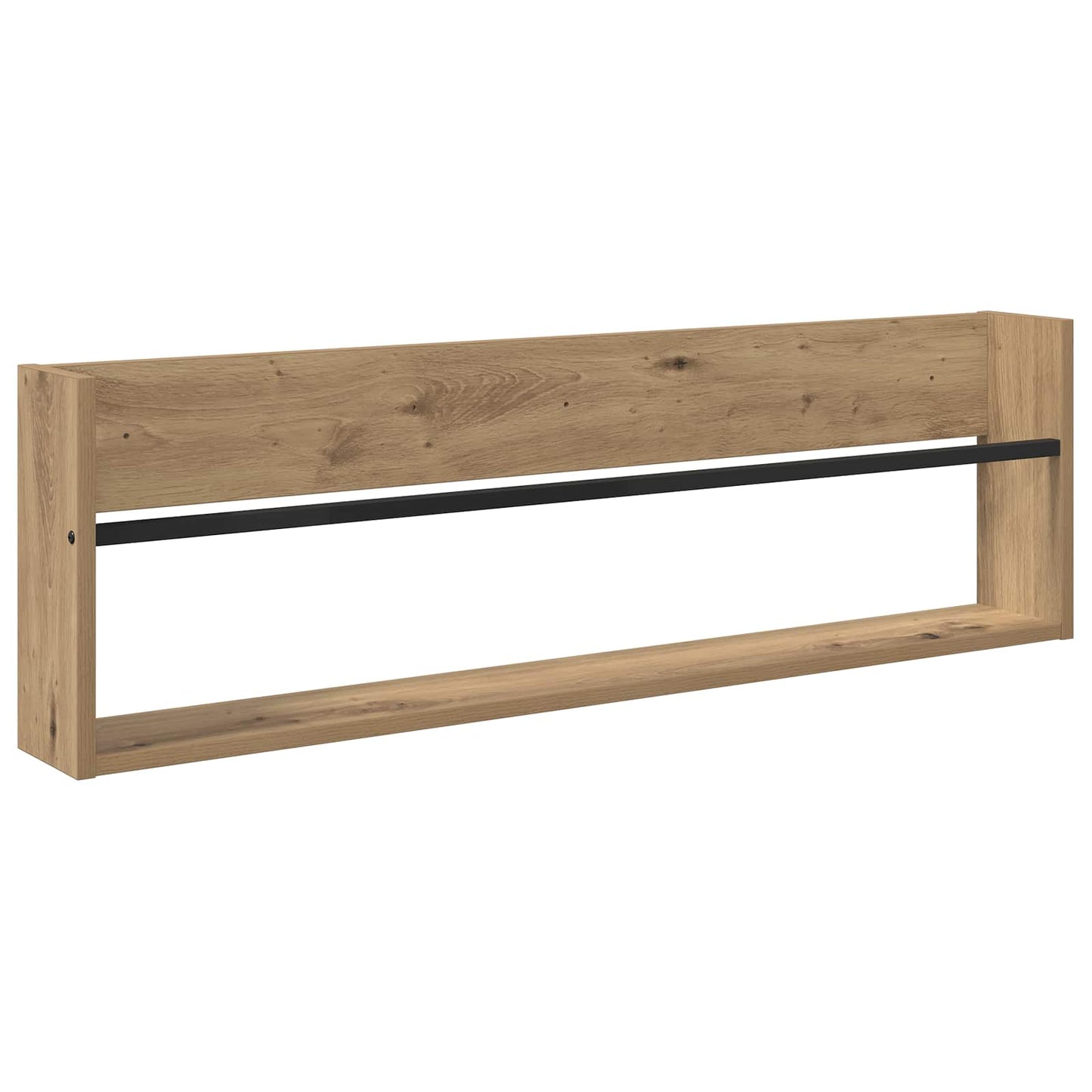 vidaXL Magazine Rack Artisan Oak 100 x 12 x 30 cm Engineered Wood