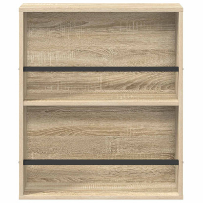 vidaXL Magazine Rack Sonoma Oak 60 x 12 x 70 cm Engineered Wood