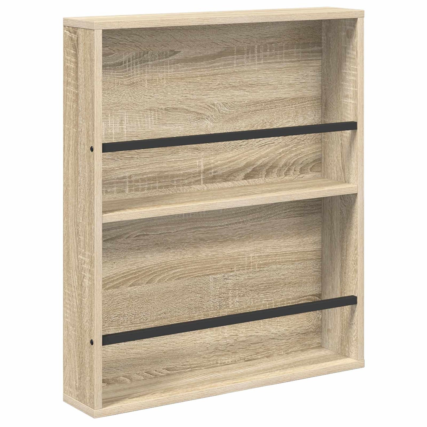 vidaXL Magazine Rack 2 pcs Sonoma Oak 60 x 12 x 70 cm Engineered Wood