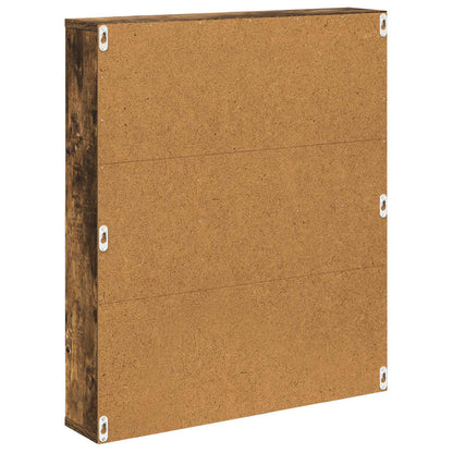 vidaXL Magazine Rack Smoked Oak 60 x 12 x 70 cm Engineered Wood