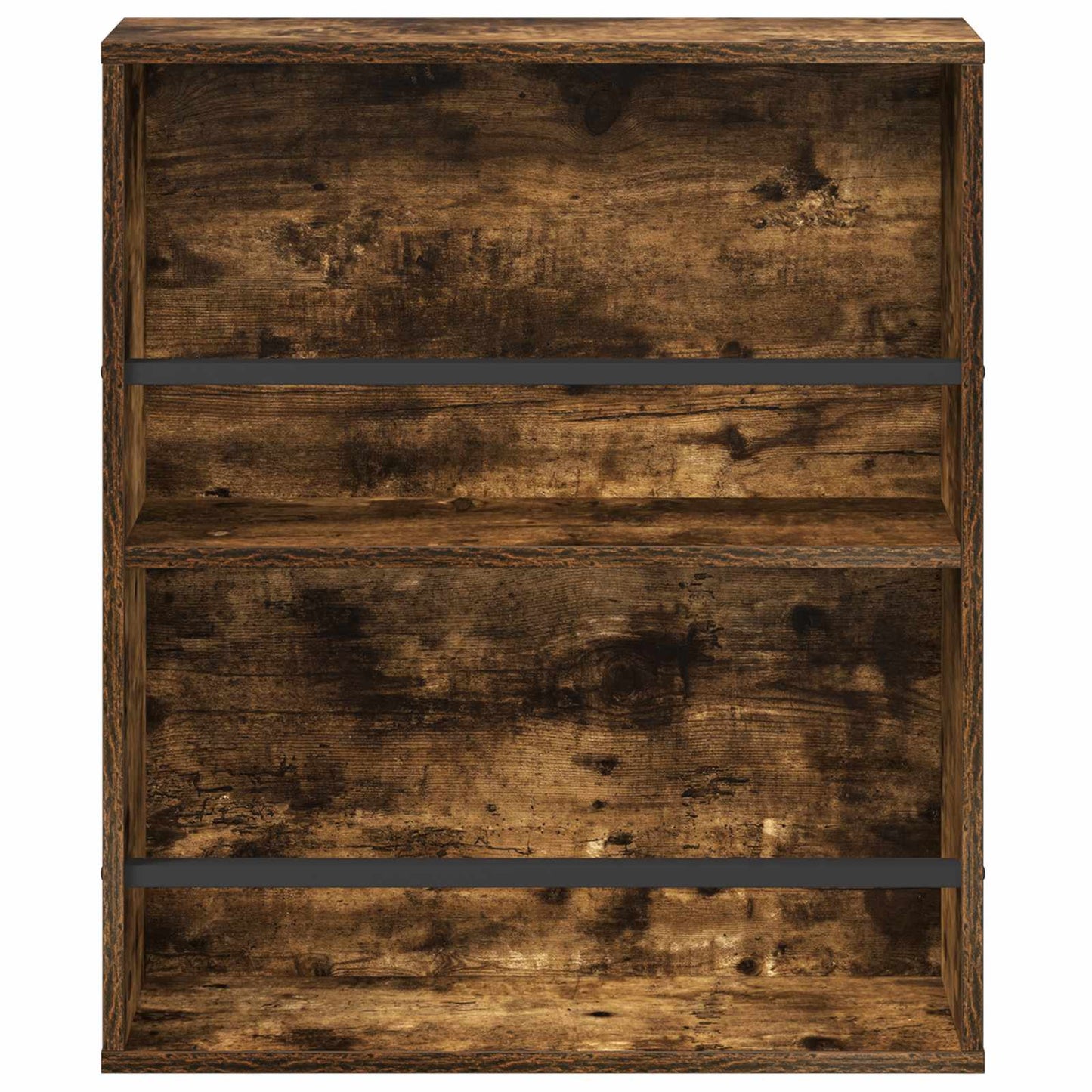 vidaXL Magazine Rack Smoked Oak 60 x 12 x 70 cm Engineered Wood