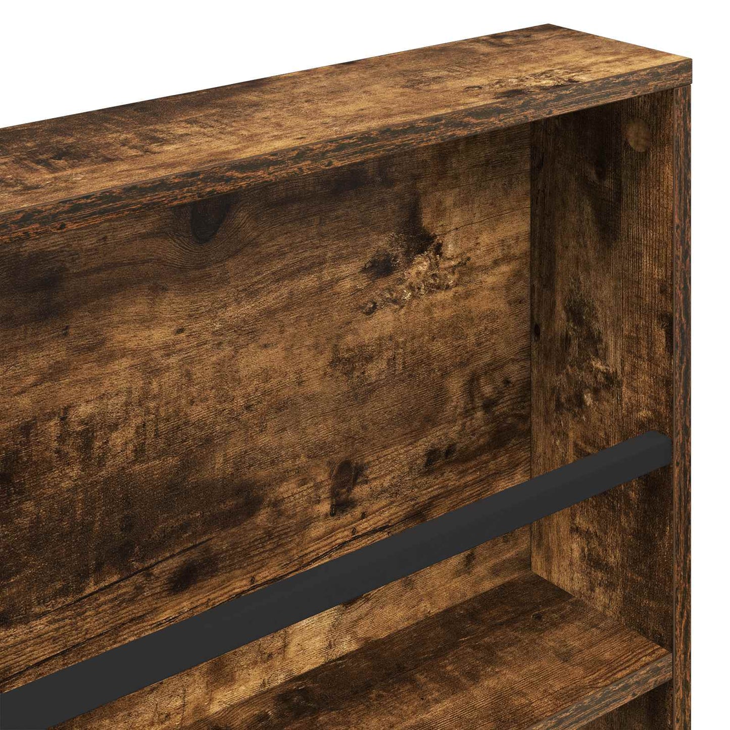 vidaXL Magazine Rack 2 pcs Smoked Oak 60 x 12 x 70 cm Engineered Wood