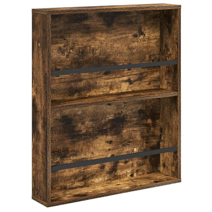 vidaXL Magazine Rack 2 pcs Smoked Oak 60 x 12 x 70 cm Engineered Wood