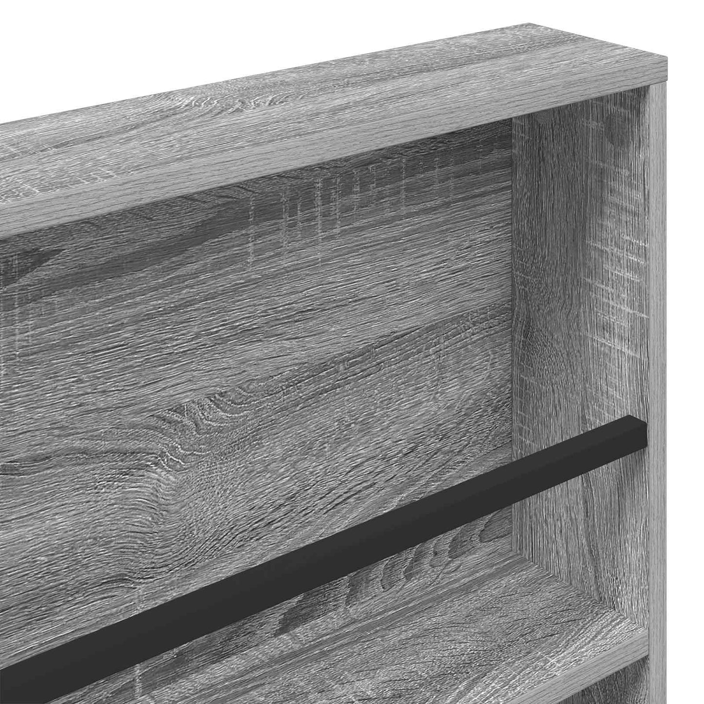 vidaXL Magazine Rack Grey Sonoma 60 x 12 x 70 cm Engineered Wood