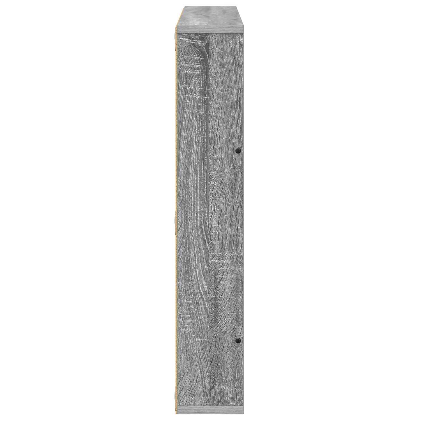 vidaXL Magazine Rack 2 pcs Grey Sonoma 60 x 12 x 70 cm Engineered Wood