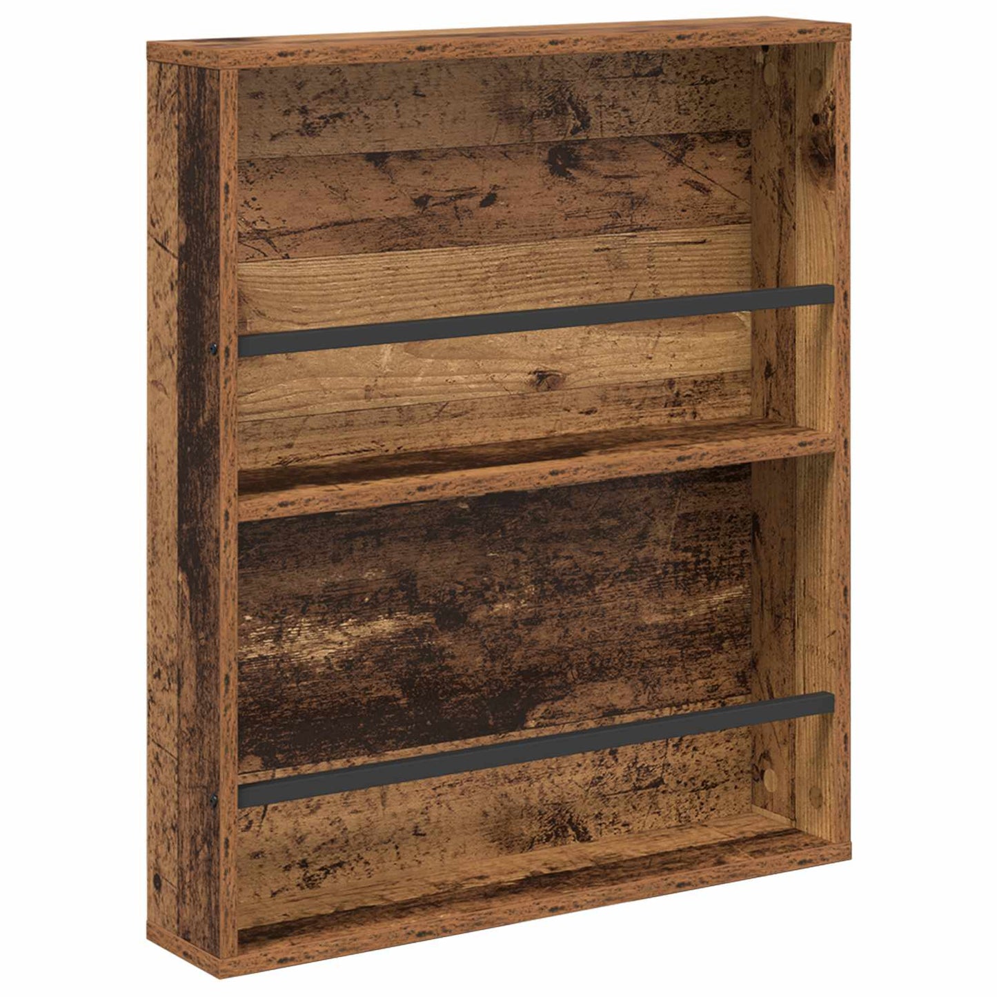vidaXL Magazine Rack 2 pcs Old Wood 60 x 12 x 70 cm Engineered Wood