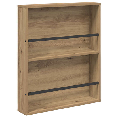 vidaXL Magazine Rack Artisan Oak 60 x 12 x 70 cm Engineered Wood