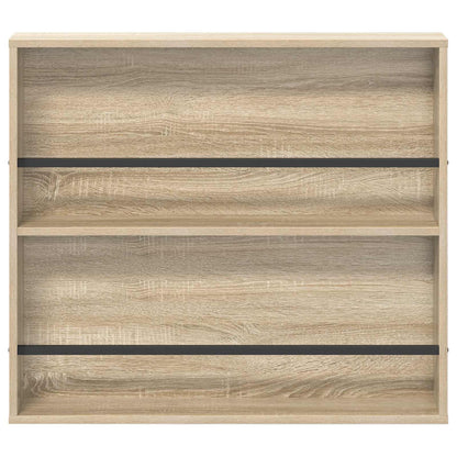 vidaXL Magazine Rack 2 pcs Sonoma Oak 80 x 12 x 70 cm Engineered Wood