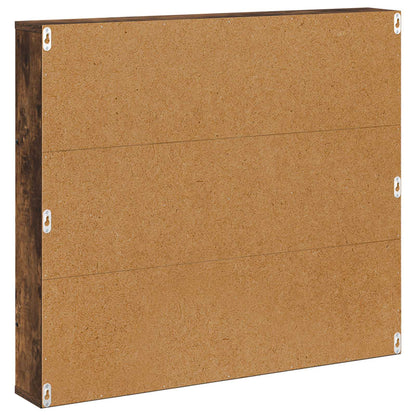 vidaXL Magazine Rack Smoked Oak 80 x 12 x 70 cm Engineered Wood