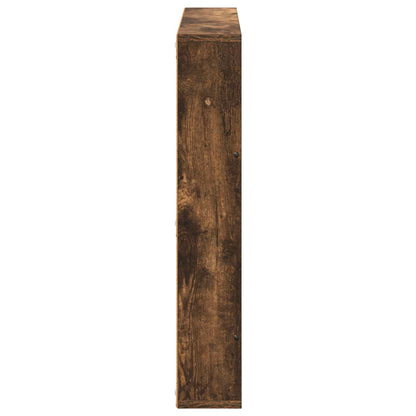 vidaXL Magazine Rack Smoked Oak 80 x 12 x 70 cm Engineered Wood