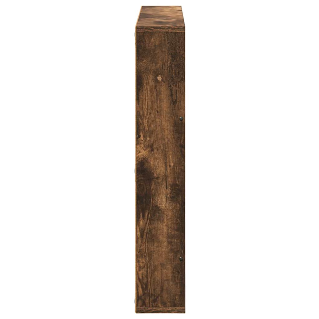 vidaXL Magazine Rack 2 pcs Smoked Oak 80 x 12 x 70 cm Engineered Wood