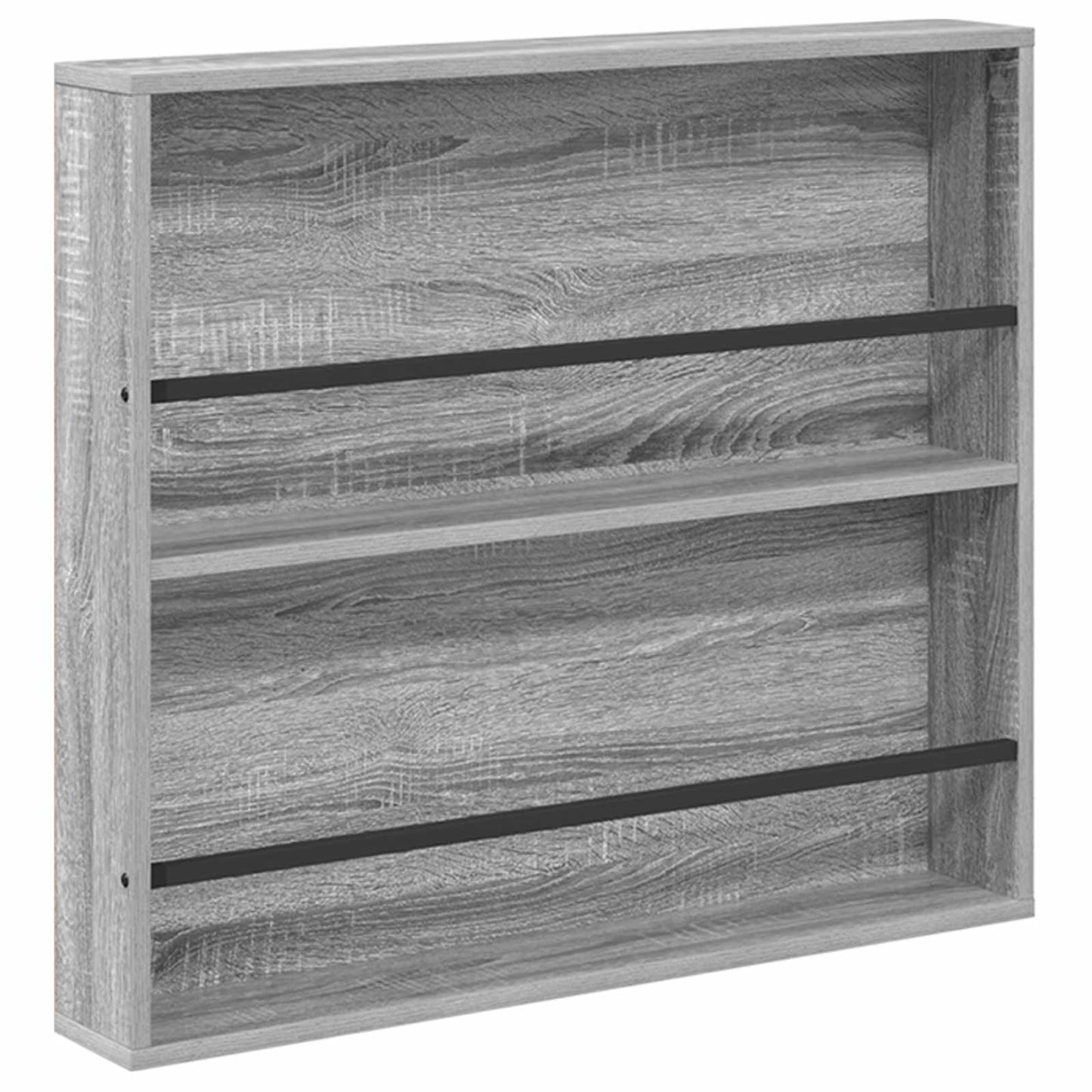 vidaXL Magazine Rack Grey Sonoma 80 x 12 x 70 cm Engineered Wood