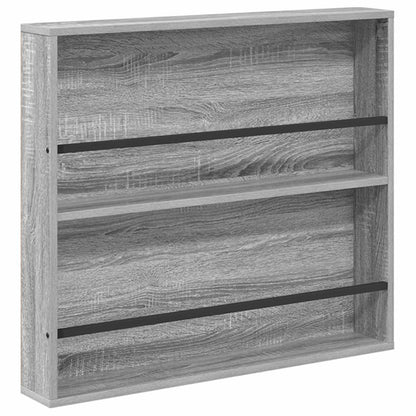 vidaXL Magazine Rack Grey Sonoma 80 x 12 x 70 cm Engineered Wood