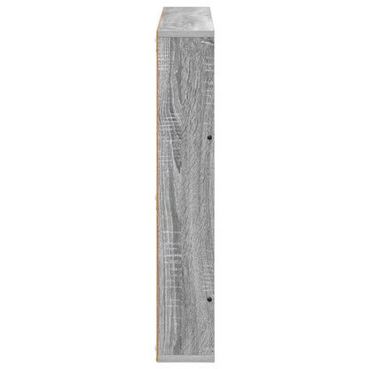 vidaXL Magazine Rack Grey Sonoma 80 x 12 x 70 cm Engineered Wood