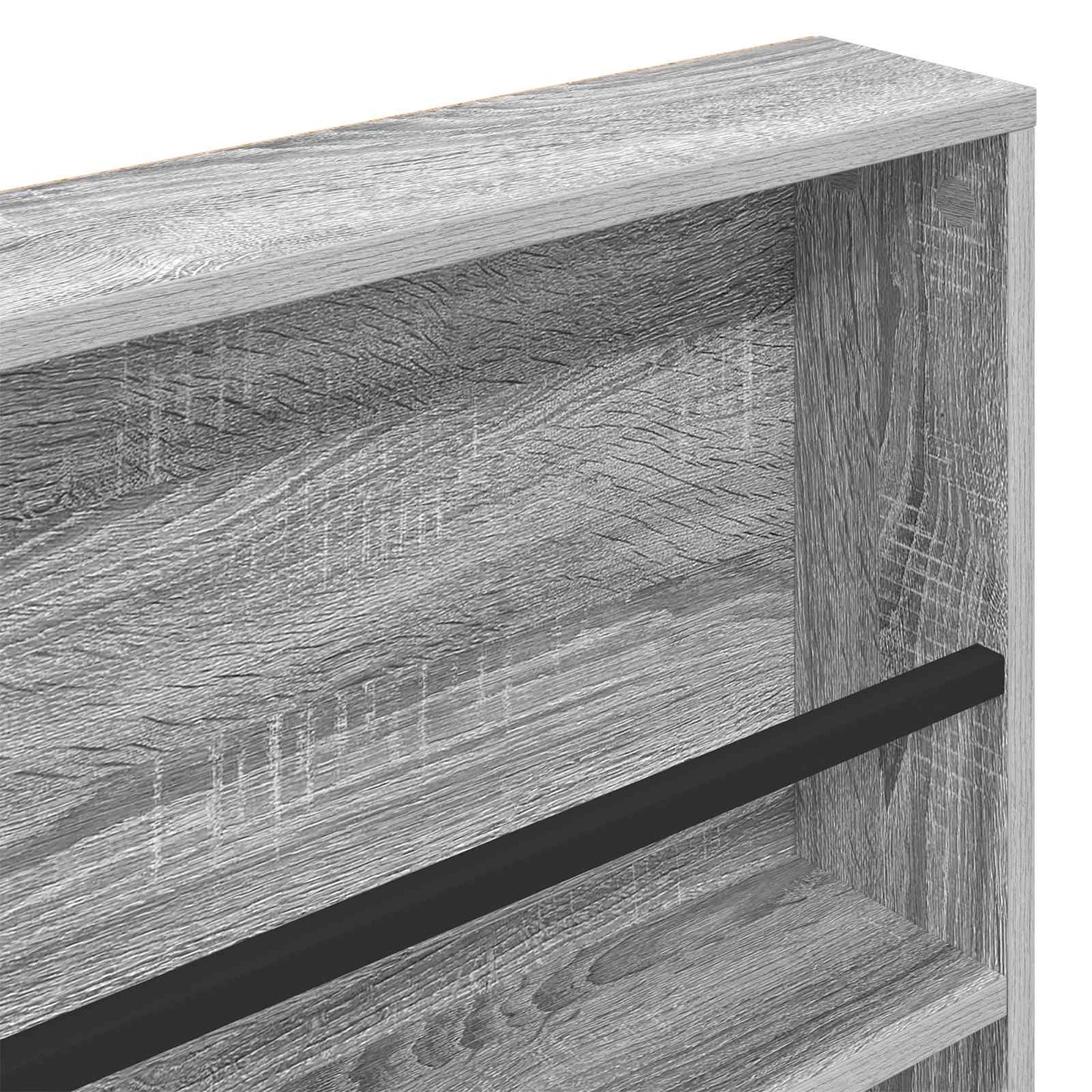 vidaXL Magazine Rack 2 pcs Grey Sonoma 80 x 12 x 70 cm Engineered Wood