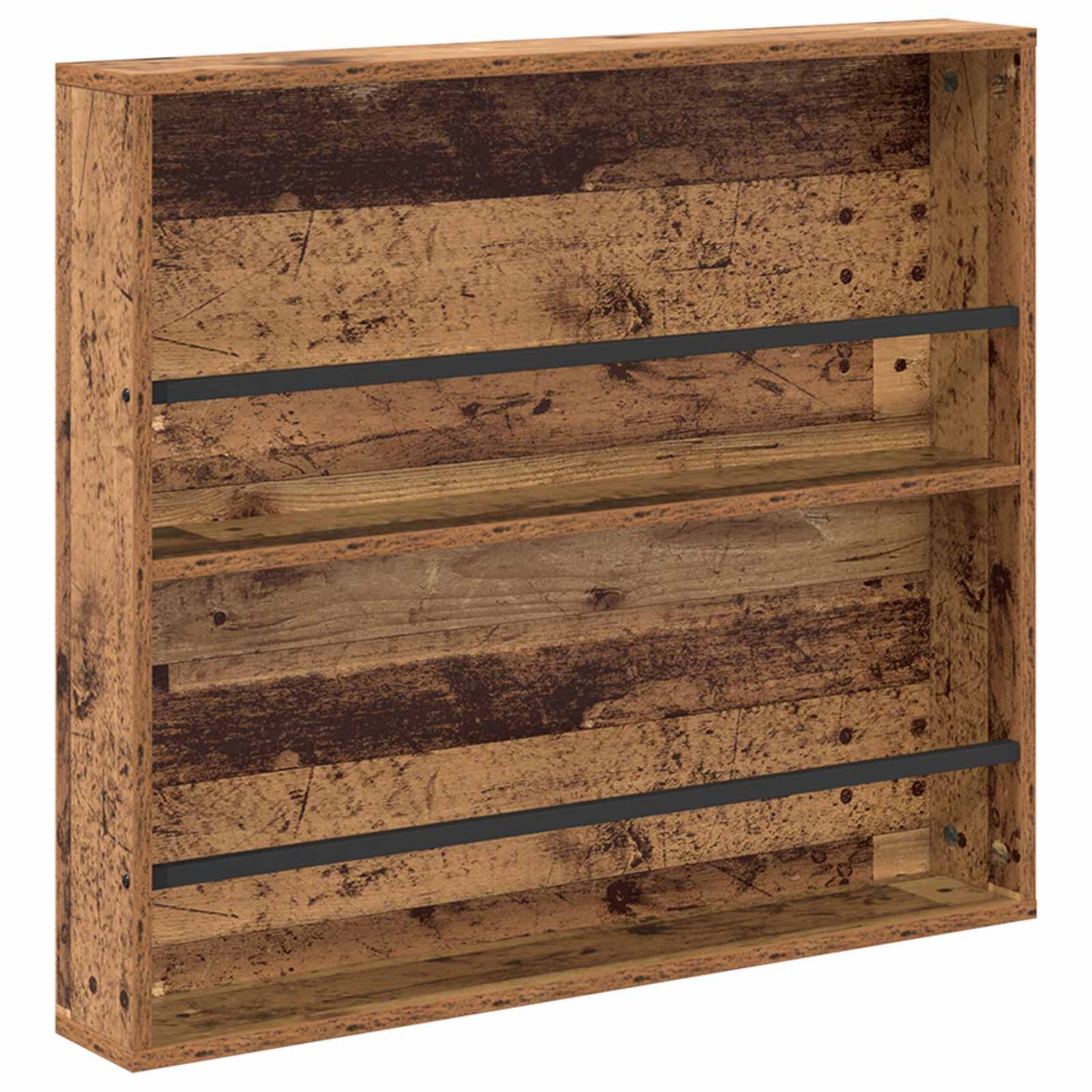 vidaXL Magazine Rack Old Wood 80 x 12 x 70 cm Engineered Wood