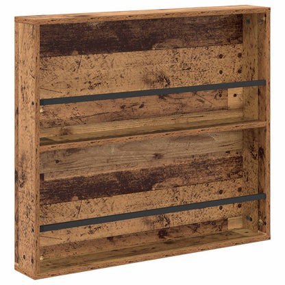 vidaXL Magazine Rack Old Wood 80 x 12 x 70 cm Engineered Wood