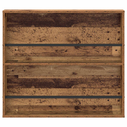 vidaXL Magazine Rack Old Wood 80 x 12 x 70 cm Engineered Wood