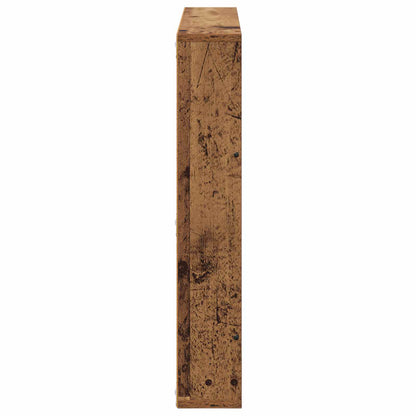 vidaXL Magazine Rack Old Wood 80 x 12 x 70 cm Engineered Wood