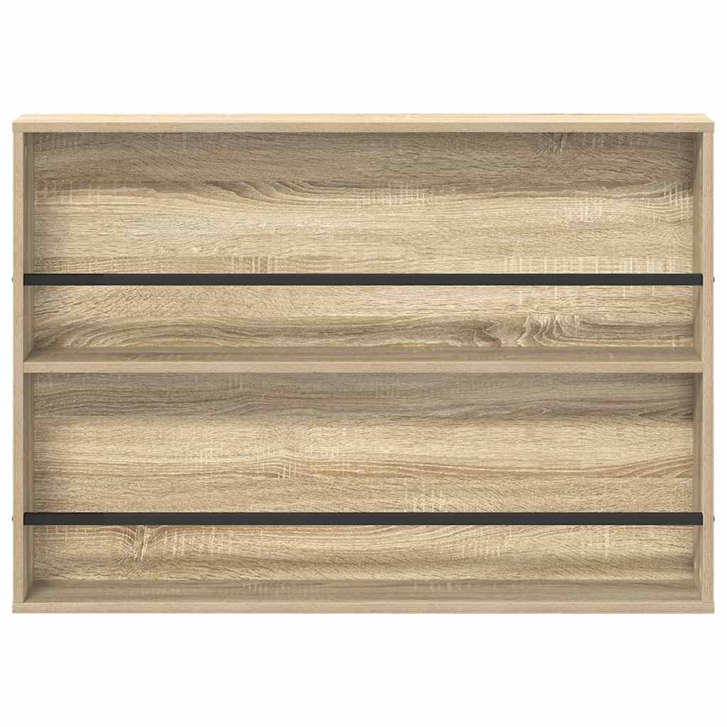 vidaXL Magazine Rack Sonoma Oak 100 x 12 x 70 cm Engineered Wood