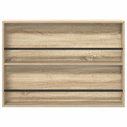 vidaXL Magazine Rack Sonoma Oak 100 x 12 x 70 cm Engineered Wood