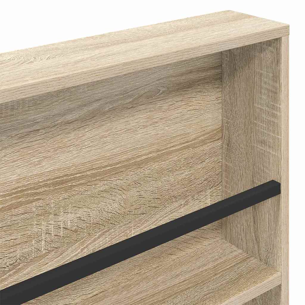vidaXL Magazine Rack 2 pcs Sonoma Oak 100 x 12 x 70 cm Engineered Wood