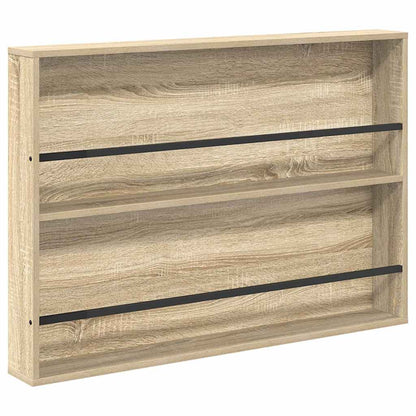 vidaXL Magazine Rack 2 pcs Sonoma Oak 100 x 12 x 70 cm Engineered Wood