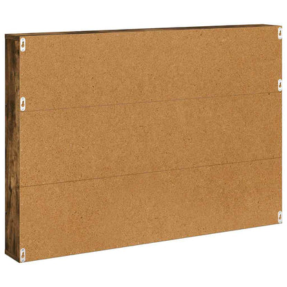 vidaXL Magazine Rack Smoked Oak 100 x 12 x 70 cm Engineered Wood