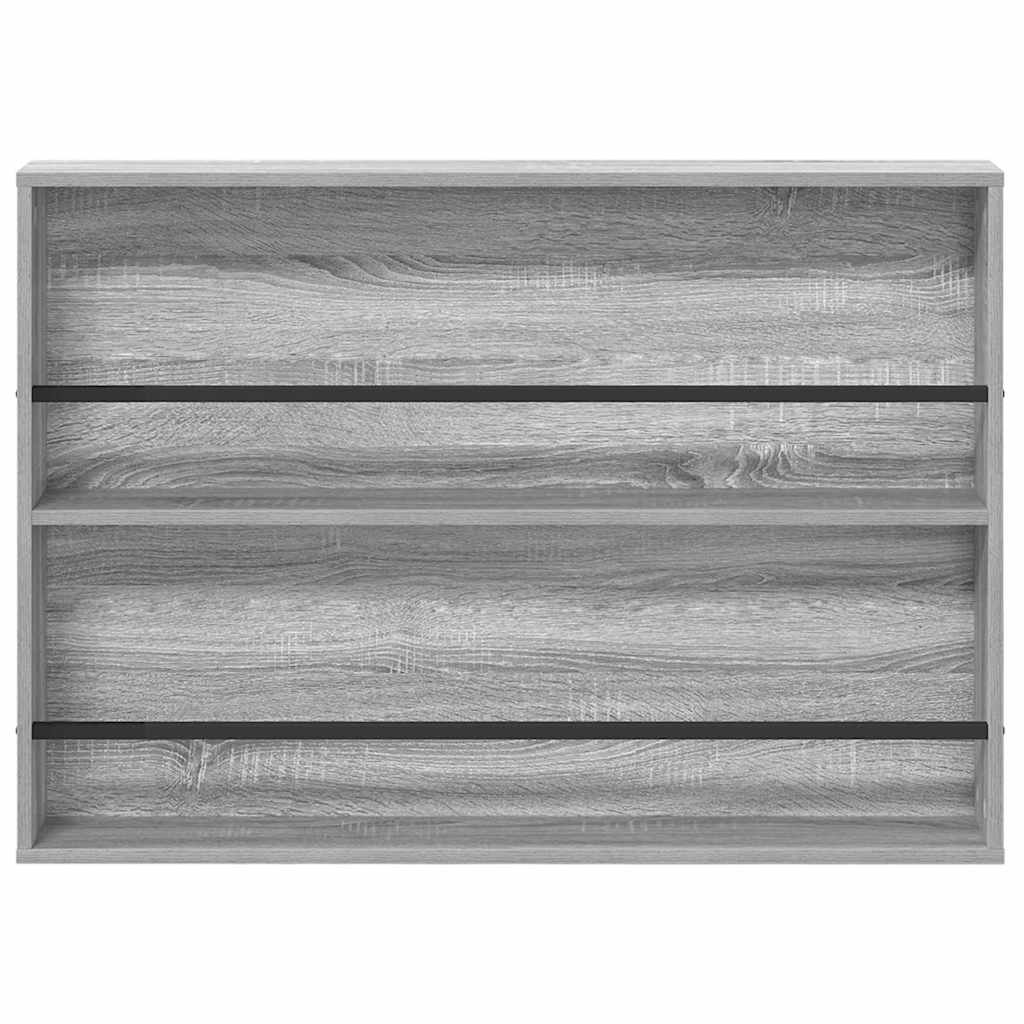 vidaXL Magazine Rack Grey Sonoma 100 x 12 x 70 cm Engineered Wood