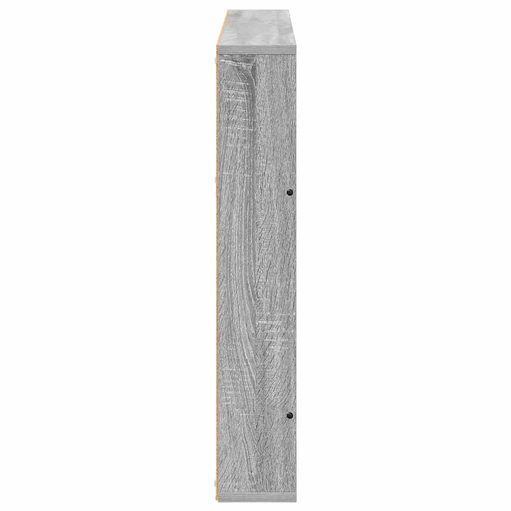 vidaXL Magazine Rack Grey Sonoma 100 x 12 x 70 cm Engineered Wood