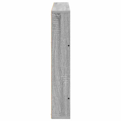 vidaXL Magazine Rack Grey Sonoma 100 x 12 x 70 cm Engineered Wood