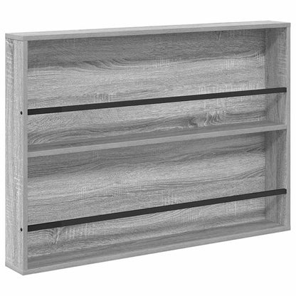 vidaXL Magazine Rack with Shelf 2 pcs Grey Sonoma 100 x 12 x 70 cm