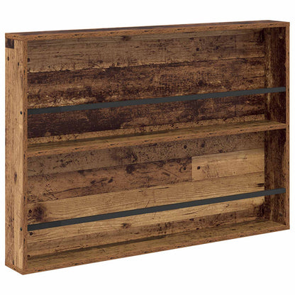 vidaXL Magazine Rack Old Wood 100 x 12 x 70 cm Engineered Wood