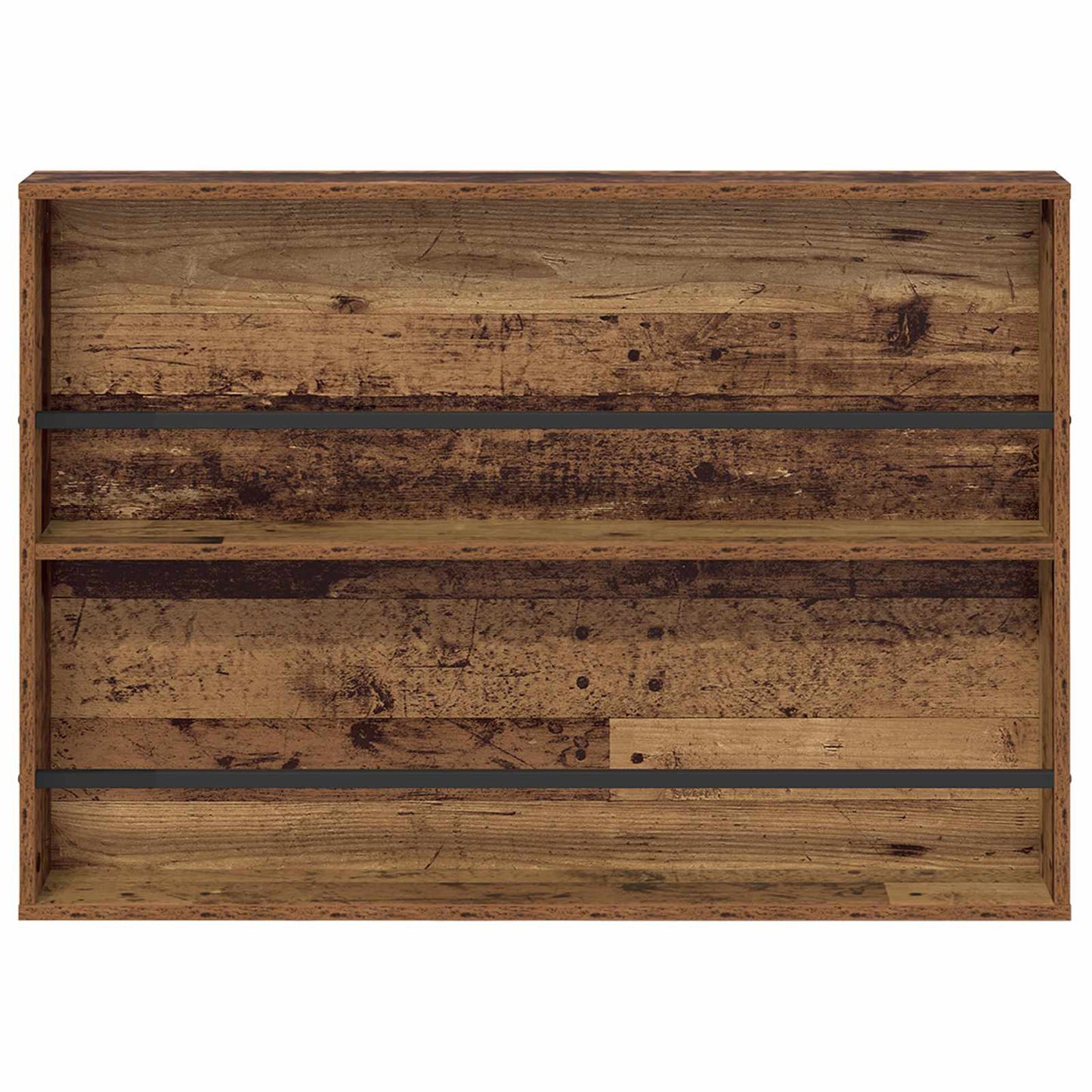 vidaXL Magazine Rack Old Wood 100 x 12 x 70 cm Engineered Wood