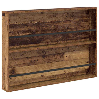 vidaXL Magazine Rack 2 pcs Old Wood 100 x 12 x 70 cm Engineered Wood