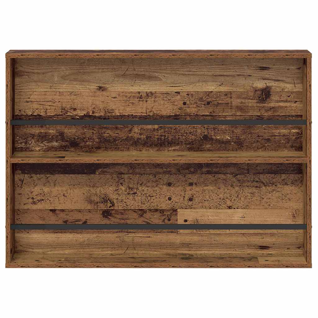 vidaXL Magazine Rack 2 pcs Old Wood 100 x 12 x 70 cm Engineered Wood